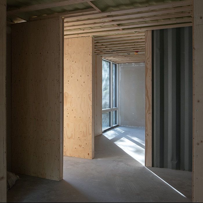 Upper floor bedrooms under construction (Sept 2018)